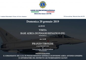 VISITA BASE AEREA POGGIO RENATICO