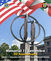 Memorial “11 Settembre 2001 – 11 Settembre 2021”